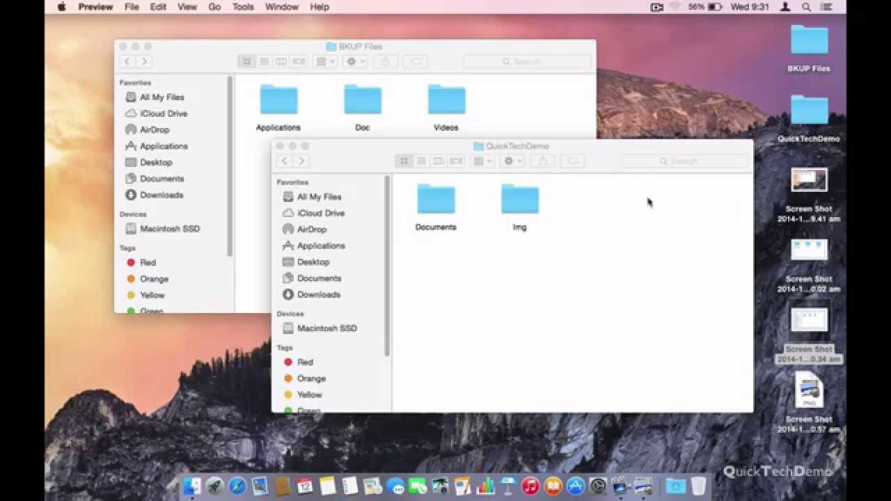 Taking screenshots for mac